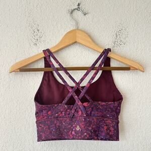 LULULEMON Energy Sports Bra Ornemental Floral Gym Yoga Athleisure